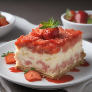 Food photography, Strawberry Cheesecake Lasagna