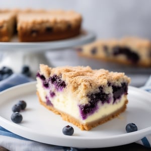 Food photography, Blueberry Cheesecake Crumb Cake