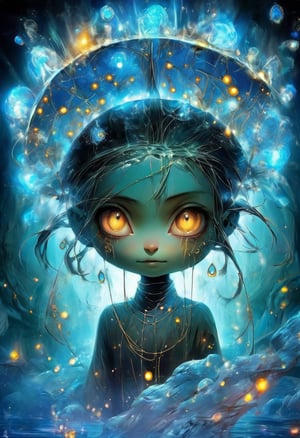 Tenten title, anime, cartoon, childlike mascot for tensor art named TenTen, magical Tenten mascot, tarot card, shadowy tenten caravan Modern art style on the theme of paradise in style of Stefan Gesell, golden ratio. bioluminescent chiaroscuro transparency,  chakra,  with aura glow delicate  glacial chakracatcher that is a portal.