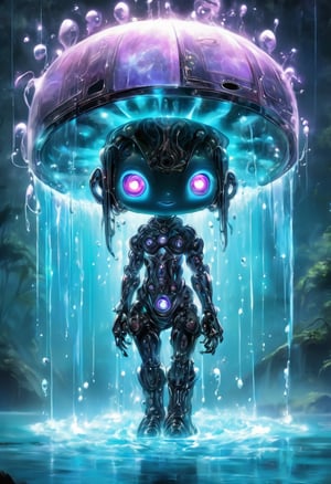 write out word of #TENTEN, Tenten cute robot, water element, cartoon, childlike mascot for tensor art named TenTen, magical Tenten mascot, tarot card, shadowy tenten caravan Modern art style on the theme of paradise in style of Stefan Gesell, golden ratio. bioluminescent chiaroscuro transparency,  chakra,  with aura glow delicate  glacial chakracatcher that is a portal.