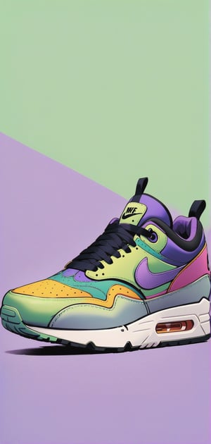 Nike air max, sneakers boots, shoes only,txznf,more detail XL, green purple abstract background 