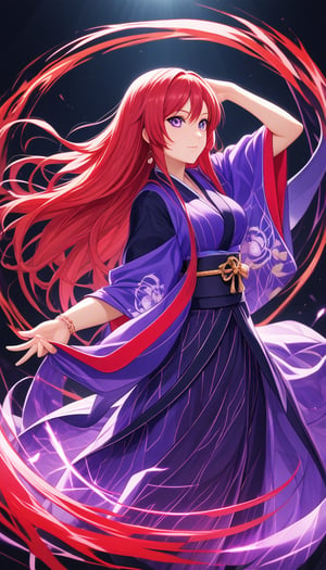 score_9, score_8_up, score_7_up,  lovelive_maki, maki nishikino, red hair, maki as doll, ultra Realistic,Extreme Detailed,beautiful Prism light,stardust,rainbow-colored light,
Glass made ultra Detailed oiran Girl,ultra transparent,wearing luxury high-tech kimono,walk, dancing oiran,