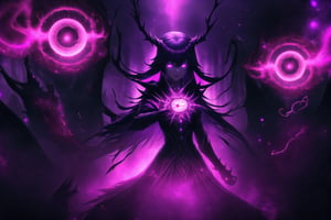 "Dark Sorceress Gwendolyn's Forbidden Power":
gwentennyson, long red hair, now twisted by dark magic, stands menacingly in her corrupted form. Her once-vibrant violet mage attire has transformed into a shadowy, tattered robe, pulsating with forbidden runes and dark flames. Her eyes glow with an ominous purple hue, and her expression is one of cruel dominance. In one hand, she clutches a cursed, blackened grimoire with glowing violet symbols that pulse with dark energy. Her other hand conjures an ominous ball of dark magic, swirling with shadowy tendrils and streaks of purple lightning.
The background is a dark, shattered void, filled with jagged cracks that leak sinister energy. Magic circles of forbidden glyphs spin around her, their deep purples and blacks contrasting against the darkened backdrop. Glistening, arcane chains twist and writhe in the air, like serpents of shadow, while forbidden runes and sigils shimmer in the darkness. Faint whispers of tortured souls emanate from the chaotic magical storm surrounding her. Streaks of corrupted purple flames and black smoke rise from the ground, engulfing the entire scene in a sense of forbidden power. Sharp, electric effects and glowing dark orbs hover in the air, as Gwendolyn channels the full force of her dark sorcery. The entire image glows with an eerie, shadowy light, casting deep, high-contrast shadows, and creating a menacing, oppressive atmosphere.,