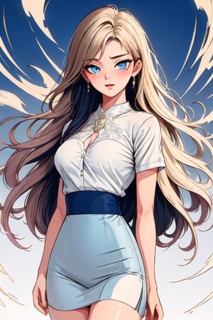 masterpiece, best quality, 1man, solud background, flat color, lineart, abstract, ornate, blue theme,Replay1988,Worldwide trending artwork,Enhance,Charm of beauty,DreamHentai,Timeless beauty