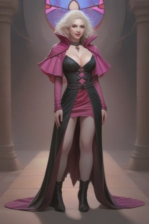 dark vampire mage, pink energy, tattered robes, pale skin pointed vampire teeth,photo r3al,realhands,renaissance,High detailed ,1 girl,1girl,p3rfect boobs,DonMn1ghtm4reXL,DonMF43XL,DonMASKTexXL ,cleavage,danshitoire, syobenki,DonMBl00mingF41ryXL ,Color magic,MetalAI,oni style