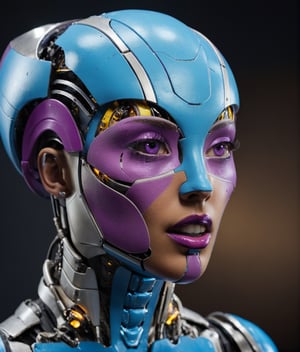robot_ejecutive_vintage_executive_chieff_high-tech, futuristic:1.5, sci-fi:1.6, (neons of degrade blue, purple and silver color:1.9), (full body:1.9), sophisticated, ufo, ai, tech, unreal, luxurious, Advanced technology of a Type V, epic high-living_room back ground PNG image format, sharp lines and borders, solid blocks of colors, over 300ppp dots per inch, 32k ultra high definition, 530MP, Fujifilm XT3, cinematographic, (photorealistic:1.6), 4D, High definition RAW color professional photos, masterpiece, realistic, ProRAW, realism, photorealism, high contrast, digital art trending on Artstation ultra high definition detailed realistic, detailed, skin texture, hyper detailed, realistic skin texture, facial features, armature, best quality, ultra high res, high resolution, detailed, raw photo, sharp re, lens rich colors hyper realistic lifelike texture dramatic lighting unrealengine trending, ultra sharp, pictorial technique, (sharpness, definition and photographic precision), (contrast, depth and harmonious light details), (features, proportions, colors and textures at their highest degree of realism), (office detailed  background, clean and uncluttered visual aesthetics, sense of depth and dimension, professional and polished look of the image), work of beauty and complexity. perfectly aspect face. (aesthetic + beautiful + harmonic:1.5),  (ultra detailed background, ultra detailed scenery:1.5), JuggerCineXL2:0.9, detail_master_XL:0.9, detailmaster2.0:0.9, perfecteyes-000007:1.3,DonMWr41thXL, more detail ,Movie Still