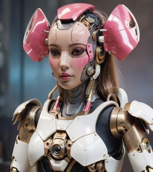 robot_domestic_vintage_maid_female_high-tech, futuristic:1.5, sci-fi:1.6, (garnet, pink and white color:1.9), (full body:1.9), sophisticated, ufo, ai, tech, unreal, luxurious, Advanced technology of a Type V, epic high-living_room back ground PNG image format, sharp lines and borders, solid blocks of colors, over 300ppp dots per inch, 32k ultra high definition, 530MP, Fujifilm XT3, cinematographic, (photorealistic:1.6), 4D, High definition RAW color professional photos, photo, masterpiece, realistic, ProRAW, realism, photorealism, high contrast, digital art trending on Artstation ultra high definition detailed realistic, detailed, skin texture, hyper detailed, realistic skin texture, facial features, armature, best quality, ultra high res, high resolution, detailed, raw photo, sharp re, lens rich colors hyper realistic lifelike texture dramatic lighting unrealengine trending, ultra sharp, pictorial technique, (sharpness, definition and photographic precision), (contrast, depth and harmonious light details), (features, proportions, colors and textures at their highest degree of realism), (blur background, clean and uncluttered visual aesthetics, sense of depth and dimension, professional and polished look of the image), work of beauty and complexity. perfectly symmetrical body. (aesthetic + beautiful + harmonic:1.5), (ultra detailed face, ultra detailed eyes, ultra detailed mouth, ultra detailed body, ultra detailed hands, ultra detailed clothes, ultra detailed background, ultra detailed scenery:1.5), JuggerCineXL2:0.9, detail_master_XL:0.9, detailmaster2.0:0.9, perfecteyes-000007:1.3,DonMWr41thXL, more detail XL,DonMCyb3rN3cr0XL ,mecha