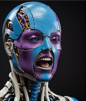 robot_ejecutive_vintage_executive_chieff_high-tech, futuristic:1.5, sci-fi:1.6, (neons of degrade blue, purple and silver color:1.9), (full body:1.9), sophisticated, ufo, ai, tech, unreal, luxurious, Advanced technology of a Type V, epic high-living_room back ground PNG image format, sharp lines and borders, solid blocks of colors, over 300ppp dots per inch, 32k ultra high definition, 530MP, Fujifilm XT3, cinematographic, (photorealistic:1.6), 4D, High definition RAW color professional photos, masterpiece, realistic, ProRAW, realism, photorealism, high contrast, digital art trending on Artstation ultra high definition detailed realistic, detailed, skin texture, hyper detailed, realistic skin texture, facial features, armature, best quality, ultra high res, high resolution, detailed, raw photo, sharp re, lens rich colors hyper realistic lifelike texture dramatic lighting unrealengine trending, ultra sharp, pictorial technique, (sharpness, definition and photographic precision), (contrast, depth and harmonious light details), (features, proportions, colors and textures at their highest degree of realism), (office detailed  background, clean and uncluttered visual aesthetics, sense of depth and dimension, professional and polished look of the image), work of beauty and complexity. perfectly aspect face. (aesthetic + beautiful + harmonic:1.5),  (ultra detailed background, ultra detailed scenery:1.5), JuggerCineXL2:0.9, detail_master_XL:0.9, detailmaster2.0:0.9, perfecteyes-000007:1.3,DonMWr41thXL, more detail ,Movie Still