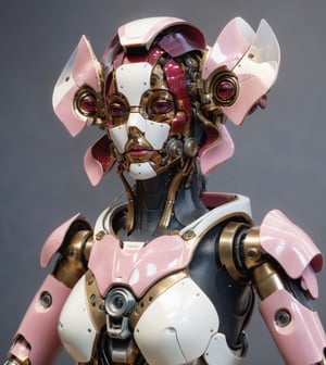 robot_domestic_vintage_maid_female_high-tech, futuristic:1.5, sci-fi:1.6, (garnet, pink and white color:1.9), (full body:1.9), sophisticated, ufo, ai, tech, unreal, luxurious, Advanced technology of a Type V, epic high-living_room back ground PNG image format, sharp lines and borders, solid blocks of colors, over 300ppp dots per inch, 32k ultra high definition, 530MP, Fujifilm XT3, cinematographic, (photorealistic:1.6), 4D, High definition RAW color professional photos, photo, masterpiece, realistic, ProRAW, realism, photorealism, high contrast, digital art trending on Artstation ultra high definition detailed realistic, detailed, skin texture, hyper detailed, realistic skin texture, facial features, armature, best quality, ultra high res, high resolution, detailed, raw photo, sharp re, lens rich colors hyper realistic lifelike texture dramatic lighting unrealengine trending, ultra sharp, pictorial technique, (sharpness, definition and photographic precision), (contrast, depth and harmonious light details), (features, proportions, colors and textures at their highest degree of realism), (blur background, clean and uncluttered visual aesthetics, sense of depth and dimension, professional and polished look of the image), work of beauty and complexity. perfectly symmetrical body. (aesthetic + beautiful + harmonic:1.5), (ultra detailed face, ultra detailed eyes, ultra detailed mouth, ultra detailed body, ultra detailed hands, ultra detailed clothes, ultra detailed background, ultra detailed scenery:1.5), JuggerCineXL2:0.9, detail_master_XL:0.9, detailmaster2.0:0.9, perfecteyes-000007:1.3,DonMWr41thXL, more detail XL,DonMCyb3rN3cr0XL ,mecha