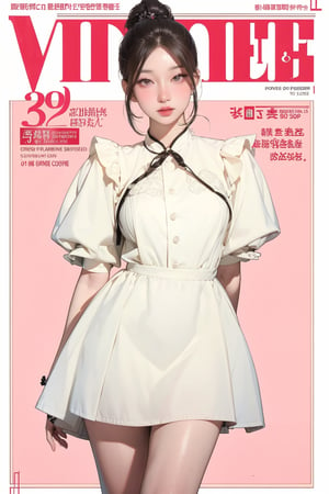 1girl, thigh up body, standing, looking at viewer, styled clothes, sharp focus, magazine cover, coloful background, 2D artstyle, outline, 

chimai,hine,hakil,yuong01,johyun,sim,haohaoulz,kn,htt,minatw,miyeon