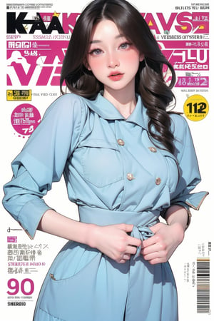 1girl, hip up body, looking at viewer, styled clothes, sharp focus, magazine cover, coloful background, 2D artstyle, outline, 

chimai,hine,hakil,yuong01,johyun,sim,haohaoulz,kn,htt,minatw