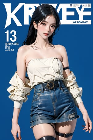 ((kpop idol girl, thigh strap, styled top, skirt,)) 1girl, thigh up, hairstyle, standing, looking at viewer, ultra detailed, profesional lighting, blue background, magazine cover

johyun, wyntracy, hine, hakil, htt, chimai, sim, yuong01, sana, QA, aespakarina, huondey,kn,jisoo,rosé