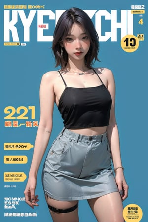 ((kpop idol girl, thigh strap, styled top, skirt,)) 1girl, kneel up, hairstyle, standing, looking at viewer, ultra detailed, profesional lighting, blue background, magazine cover

johyun, wyntracy, hine, hakil, htt, chimai, sim, yuong01, sana, QA, aespakarina, huondey,kn,jisoo, 