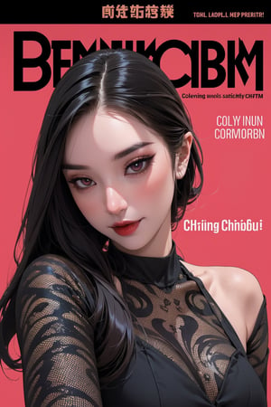 lustfully, greedy, ((demon, succubus,)) body, 1girl, looking at viewer, intricate clothes, shiny, professional lighting, different hairstyle, coloful background, magazine cover, chimai