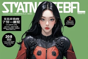 (1girl, ((hip up body, standing,)) deadpool cosplay,) no mask, looking at viewer, cinematic lighting, cinematic composition, hairstyle, magazine cover, green background, 2D artstyle, split screen by 2,



johyun, wyntracy, hine, hakil, htt, chimai, sim, yuong01, sana, QA, aespakarina, huondey,kn,jisoo