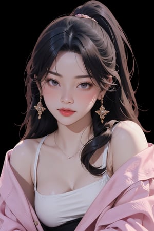 1girl, looking at viewer, different hairstyle, earrings, dynamic composition, wide angle, ancient fantasy, digital painting, official art, unity 8k wallpaper, masterpiece, best quality, colorful theme, aespakarina,girl,3D,htt,sim,seolhuyn,lisa,jennie,rosé,jisoo,haohaoulz,huondey