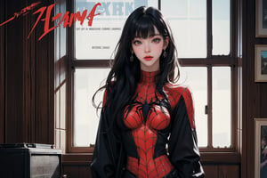 (1girl, ((hip up body, standing,)) spiderman cosplay, blunt bangs,) no mask, looking at viewer, cinematic lighting, cinematic composition, hairstyle, magazine cover, 2D artstyle, split screen by 2,



johyun, wyntracy, hine, hakil, htt, chimai, sim, yuong01, sana, QA, aespakarina, huondey,kn,jisoo