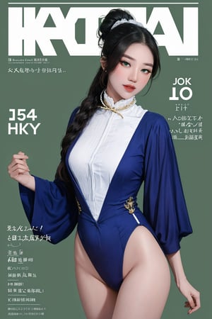 1girl, thigh up, looking at viewer, magazine cover, hairtied, hair bow, ultra detailed, profesional lighting, green background, 


johyun, wyntracy, hine, hakil, htt, chimai, sim, yuong01, sana, QA, aespakarina, huondey,kn,jisoo, 