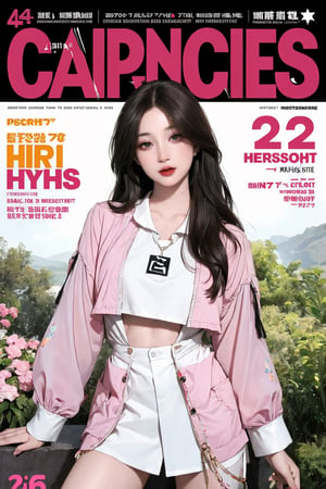 ((nsfw, hip up body,)) colorful clothes, styled clothes, looking straight at viewer, 1girl, professional lighting, best quality, sharp focus, pisces, magazine cover,pisces,magazine cover,htt