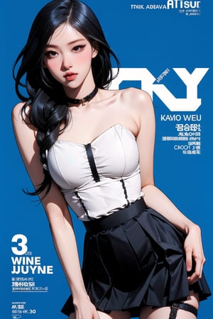 ((kpop idol girl, thigh strap, styled top, skirt,)) 1girl, thigh up, hairstyle, standing, looking at viewer, ultra detailed, profesional lighting, blue background, magazine cover

johyun, wyntracy, hine, hakil, htt, chimai, sim, yuong01, sana, QA, aespakarina, huondey,kn,jisoo,rosé