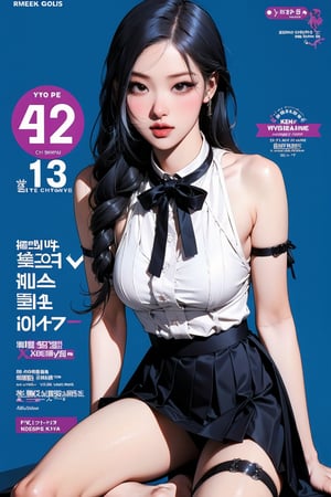 ((kpop idol girl, thigh strap, styled top, skirt,)) 1girl, kneel up, hairstyle, standing, looking at viewer, ultra detailed, profesional lighting, blue background, magazine cover

johyun, wyntracy, hine, hakil, htt, chimai, sim, yuong01, sana, QA, aespakarina, huondey,kn,jisoo,rosé