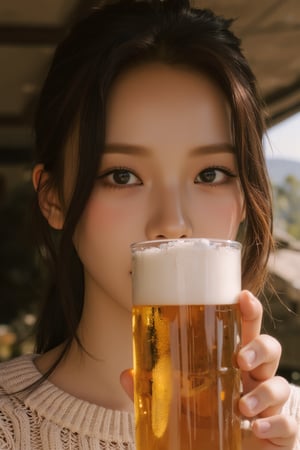 noise effect photo, 1girl, upper body, hairstyle, looking at viewer, ultra detailed, profesional lighting, magazine cover, beer advertising,

Enhanced all,chimai,aespakarina