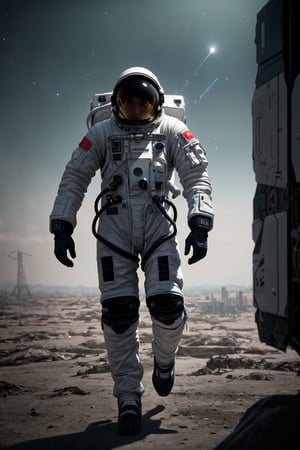 Design a portrait of a futuristic astronaut, with a sleek and advanced spacesuit and equipment, inspired by movies like Gravity and Interstellar, The portrait should highlight the astronaut’s courage, curiosity, and sense of adventure, full body, 3d render, octane render, intricately detailed, cinematic, masterpiece, best quality, high resolution