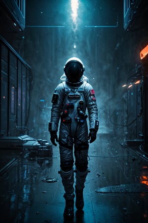 Design a portrait of a futuristic astronaut, with a sleek and advanced spacesuit and equipment, inspired by movies like Gravity and Interstellar, The portrait should highlight the astronaut’s courage, curiosity, and sense of adventure, full body, 3d render, octane render, intricately detailed, cinematic, masterpiece, best quality, high resolution