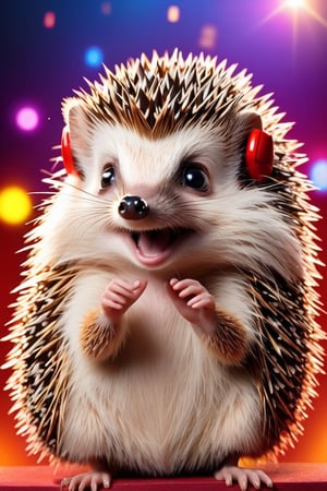 "A karaoke night with animals, where a shy hedgehog sings 'Don't Stop Believin'' while the crowd goes wild."