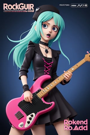 An anime one gothic Girl rockband cover front