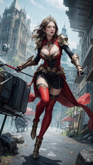 full body, 1girl, looking at viewer, large breasts, red huntress, armor, detailed clothing, cutout clothing, hair accessories, different hairstyle, earrings, pussy edge,
cinematic composition, dynamic composition, dynamic angle, fantasy, science fiction,
digital painting, official art, unity 8k wallpaper, masterpiece, best quality, ,chimaiv7,chimaiv2