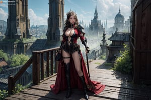 full body, 1girl, looking at viewer, hot chicks, large breasts, red huntress, armor, detailed clothing, cutout clothing, hair accessories, different hairstyle, earrings, pussy edge,
cinematic composition, dynamic composition, dynamic angle, fantasy, science fiction,
digital painting, official art, unity 8k wallpaper, masterpiece, best quality, ,chimaiv7,chimaiv2