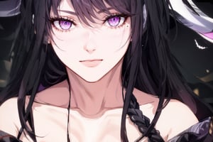 (extremely detailed CG, best quality:1.1), 1girl, perfect face, bright pupils, (finely detailed beautiful eyes:1.1), shiny skin, lustrous skin, wide hips, narrow waist, hair over one eye, bangs, gloves, black shorts, earrings, boots, cleavage, single thighhigh boot, asymmetrical footwear, jacket, asymmetrical sleeve, hair ornament, expressionless, city, science fiction, neon lights, starry sky, ,hair over one eye, upclose, near to face, portrait