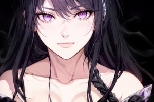 (extremely detailed CG, best quality:1.1), 1girl, perfect face, bright pupils, (finely detailed beautiful eyes:1.1), shiny skin, lustrous skin, wide hips, narrow waist, hair over one eye, bangs, gloves, black shorts, earrings, boots, cleavage, single thighhigh boot, asymmetrical footwear, jacket, asymmetrical sleeve, hair ornament, expressionless, city, science fiction, neon lights, starry sky, ,hair over one eye, upclose, near to face, portrait