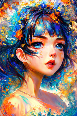 (masterpiece, top quality, best quality, official art, beautiful and aesthetic:1.2), 1girl, extremely detailed, fractal art:1.3, colorful, highest detailed, vivid patterns, intricate design, stunning visuals, high resolution.
