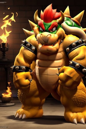 modelshoot style, (extremely detailed 8k wallpaper), bowser nude, Intricate, High Detail, dramatic
