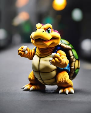 photo portrait of Koopa Troopa in real life, real