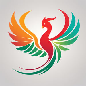 ((vector illustration, flat design)), (((logo phoenix with open wing, flying from fire, facing left:1.4))), ((letter "SIS":1.3)) simple design elements, (((red:1.5), orange, green palette:1.4)), white background, high quality, ultra-detailed, professional, modern style, eye-catching emblem, creative composition, sharp lines and shapes, stylish and clean, appealing to the eye, striking visual impact, playful and dynamic, crisp and vibrant colors, vivid color scheme, attractive contrast, bold and minimalistic, artistic flair, lively and energetic feel, catchy and memorable design, versatile and scalable graphics, modern and trendy aesthetic, fluid and smooth curves, professional and polished finish, artistic elegance, unique and original concept, vector art illustration