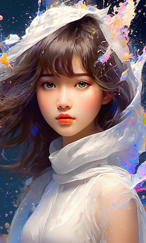 masterpiece, best quality, (extremely detailed CG unity 8k wallpaper, masterpiece, best quality, ultra-detailed, best shadow), (detailed background), (beautiful detailed face, beautiful detailed eyes), High contrast, (best illumination, an extremely delicate and beautiful),1girl,((colourful paint splashes on transparent background, dulux,)), ((caustic)), dynamic angle,beautiful detailed glow,full body,beautymix,Renaissance Sci-Fi Fantasy,Sci-fi ,casting spell,IncrsXLRanni