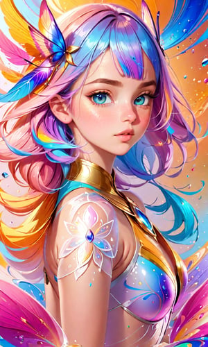 masterpiece, best quality, (extremely detailed CG unity 8k wallpaper, masterpiece, best quality, ultra-detailed, best shadow), (detailed background), (beautiful detailed face, beautiful detailed eyes), High contrast, (best illumination, an extremely delicate and beautiful),1girl,((colourful paint splashes on transparent background, dulux,)), ((caustic)), dynamic angle,beautiful detailed glow,full body,beautymix,Renaissance Sci-Fi Fantasy,Sci-fi ,casting spell,IncrsXLRanni,1 girl,,DonMR0s30rd3r