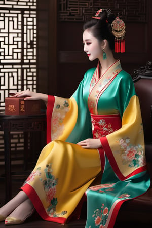 Chinese fashion, masterpiece, 16k resolution, antique, ancient, original, classic, timeless grace, elegance, lovely colors, universal light