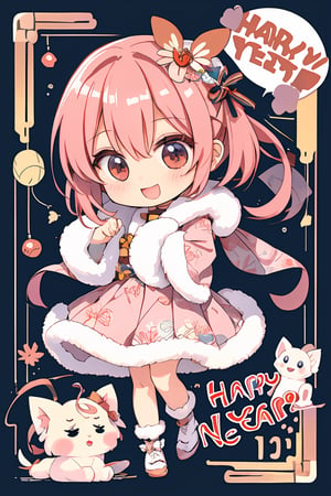 "happy new year", chibi, fluffy