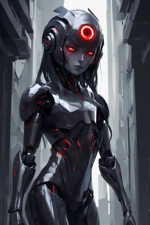 Shiny void robot queen. Best quality score_9 with insane detail in a realistic anime style.,void