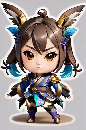 genshin chibi emote ,High detailed 