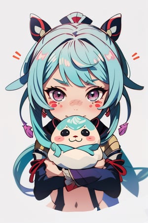 genshin chibi emote ,High detailed, blush_stickers