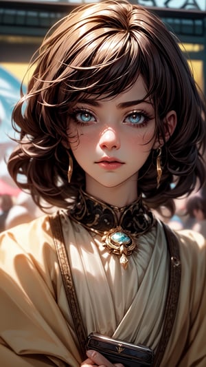 (qiqi,,,kawacy art style , detallado, raw, absurdes, , mucha,chiarosaurio,aesthetic, mugshot, model pose, ,burlesque,dark-gothic-victorian-Dickens style ,Ultra realistic kawacy art style   ,, holding a big candy, in an amusement park,with perfect face, eyes, hands, and fingers. portrait images),
 , very realistic, photography fujifilm X-t3, photo grain, close up, ,shadows of the devil vintage, edgy, punk rock vibe, dirty, noisy . Textured, distressed, vintage, edgy, punk rock vibe, dirty, noisy,EnvyBeautyMix23,valkyrie style,Niji Kei,cry,tear,perfect,realhands,better_hands,hands,qiqidef