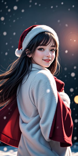 (best quality, masterpiece, ultra detailed, highres, RAW image),
a flat lineart of a beautiful young woman in winter clothes playing in the snow, eye contact,kind smile, lipgloss, with long flowy hair, Christmas, warm vibes, joyful, bliss, a cardinal-bird, winterscape, christmas ornament, scenary, ❄️,  🎄,  🎁, 
From below, natural light, cinematic, ultrarealistic, hyperdetailed, bokeh, depth of field,a ncg,,,,<lora:659111690174031528:1.0>