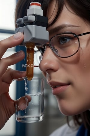 unleash your 4K photographic prowess to craft a stunning scene depicting a chemical engineer conducting water inspection for human consumption treatment. Capture every detail, from the laboratory tools to subtle expressions on the professional's face.Furthermore, apply your rendering skills to ensure that each element, from water droplets in the samples to laboratory instruments, is portrayed with astonishing fidelity. Accentuate shadows to add depth and realism to the scene, emphasizing the critical importance of this process for public health.Merge your unique ability for hyper-realistic detail with advanced rendering and shading technology to create a visual masterpiece that not only reflects reality but elevates it to an extraordinary artistic level. full hd, 4k, photorealism, 100% real and human look. must be male, without glases