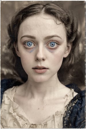 RAW photo of a woman with porcelain skin and detailed blue (large_eyes:1.8)  | Victorian styling