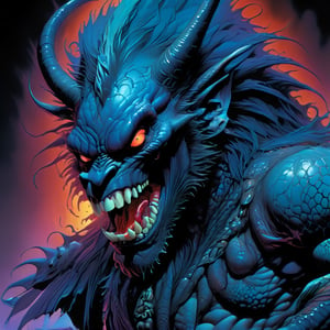 close up of the mans face, a sexy black african mans arm and shoulder, man is staring screaming at the viewer, raging, long hair, the arm and shoulder are covered in a very detailed intricate red and blue dragon tattoo that is protruding outfrom the skin, coming alive, its screaming, scratching, similar to dragon tattoo by Boris Vallejo, slowly you see the small dragon tattoo in parts is coming out of the skin and becoming a real version of the tattoo, sticking out, scales, extended claws, spit, spittle, blood drops, 16K, movie still, cinematic, ,omatsuri,DonMn1ghtm4reXL,DonMWr41thXL ,DonM5yn1hXL
